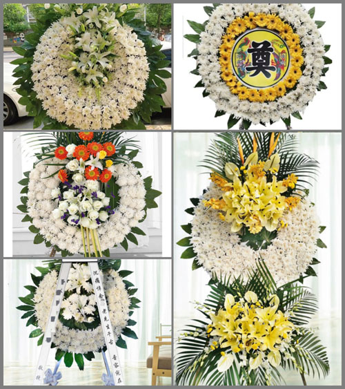 山西忻州原平市王家庄乡关子村花圈速递